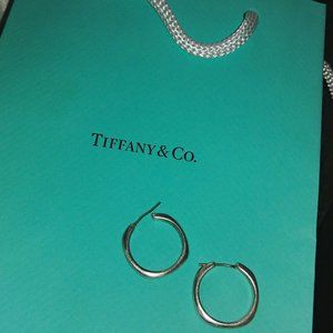 Tiffany Square Cushion Sterling Silver Earrings